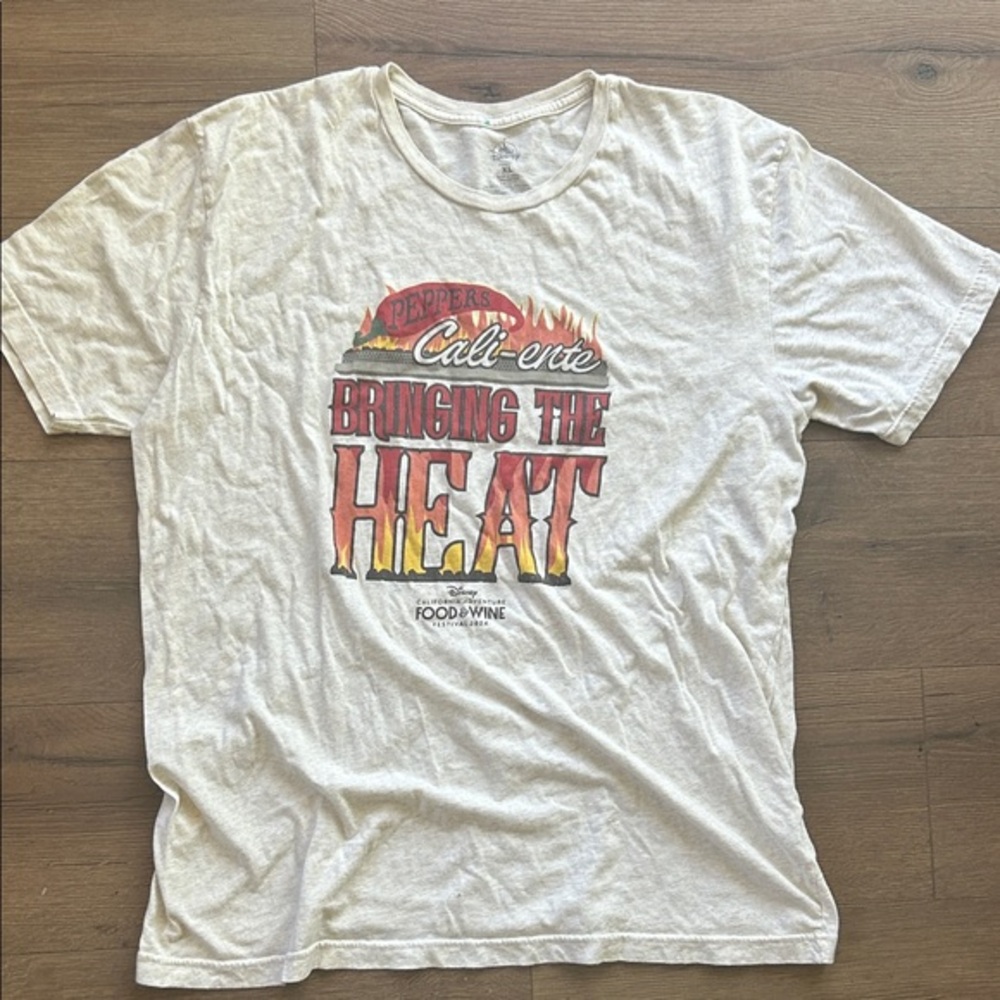 Disney Cali-ente Bringing The Heat Graphic Tee - White ! XL